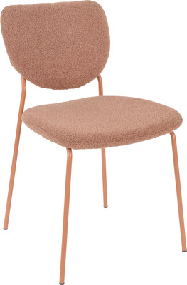 Стул Stool Group Gigi / DRC-9155-B (коричневый букле/ножки розовые)