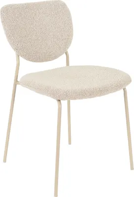 Стул Stool Group Gigi / DRC-9155-B (серо-бежевый букле/ножки кремовые)