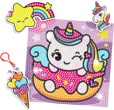 Набор алмазной вышивки Школа талантов Сказочные единорожки. 4 в 1 / 10335506