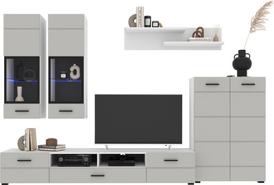 Горка Интерлиния Neo-1 без подсветки (белый платинум/грей)