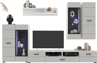 Горка Интерлиния Neo-2 без подсветки (белый платинум/грей)