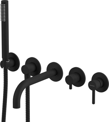 Смеситель Whitecross Y1240BL (черный матовый)