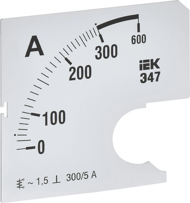 Шкала для амперметра IEK IPA10D-SC-0300
