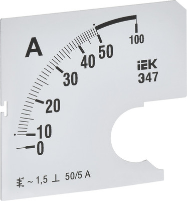Шкала для амперметра IEK IPA10D-SC-0050