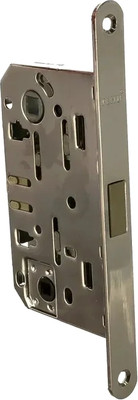 Защелка врезная Ренц INLBM 5096 pl SSC с пластиковой ответной планкой (супер сатин хром)