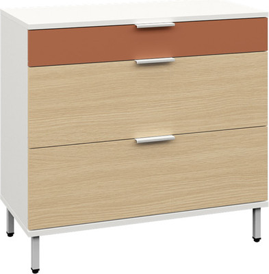 Комод Mobi Марвэл 16.234.03 (белый PE шагрень/плэйн/безмолвная пустыня К514 SU)