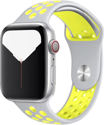 Ремешок для умных часов Bingo Sport для Apple Watch 38/40/41мм (серый/желтый)