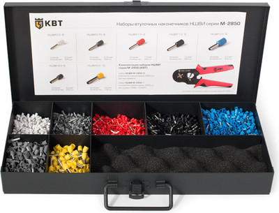 Набор наконечников для кабеля КВТ М-2850-0 / 75273