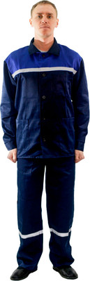 Комплект рабочей одежды Барсегян Л.Р. Рабочий-1 (р.56-58, 194-200, темно-синий/василек)