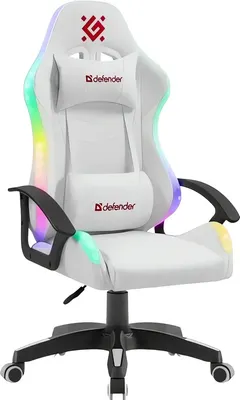 Кресло геймерское Defender Factor X RGB / 64046 (белый)