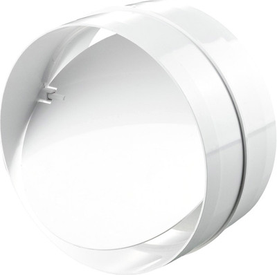 Соединитель воздуховода Семь ветров С обратным клапаном 125мм / 2121