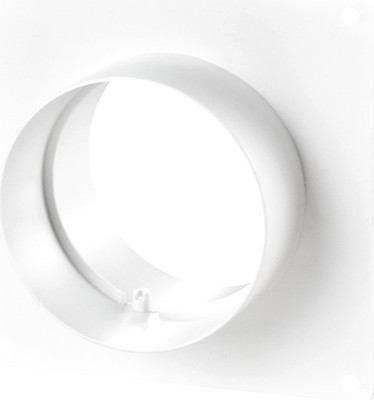 Соединитель воздуховода Семь ветров С настенной пластиной 125мм / 252