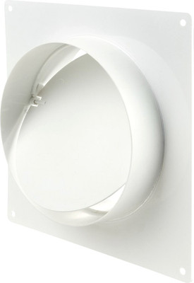 Соединитель воздуховода Семь ветров С настенной пластиной с обратным клапаном 150мм / 3531