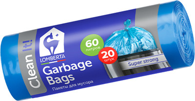 Пакеты для мусора Lomberta 60л (20шт)