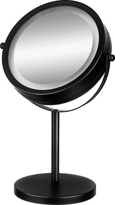 Зеркало косметическое El Casa Двустороннее на подставке / 240472 (черный)