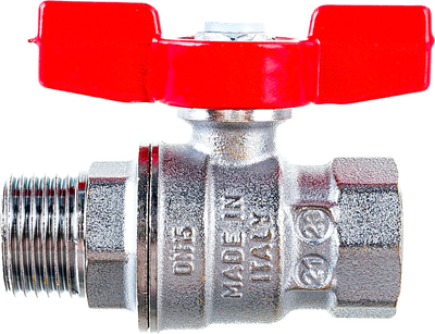 Шаровой кран Giacomini Бабочка ВР-НР 1/2" / R854X023