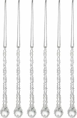 Набор елочных игрушек Tkano New Year Essential Icy sparkles / TK24-NY_DEC0006 (6шт)