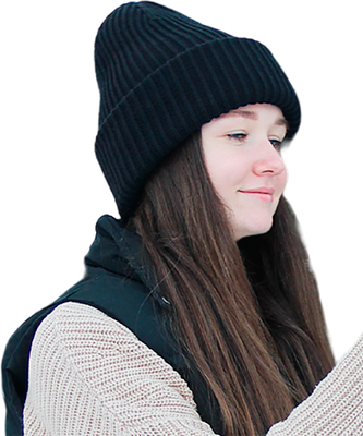 Шапка Polesie 2С5298-Д43 (р.56, глубокий черный)