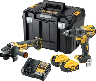 Набор электроинструмента DeWalt DCD791 + угловая шлифовальная машина DCG405 / DCK2020P2T