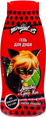 Гель для душа детский Miraculous Леди Баг и Супер Кот (400мл)