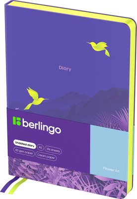 Ежедневник Berlingo Flower Art А5 / UD3_01S20 (136л)