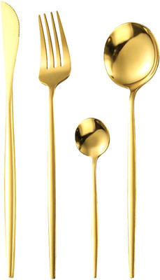 Набор столовых приборов Solmax&Home SM90551 (24шт, золото)