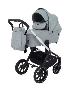 Детская универсальная коляска MOWbaby Zoom PU 3в1 / RA087 (Silver Green Tea)