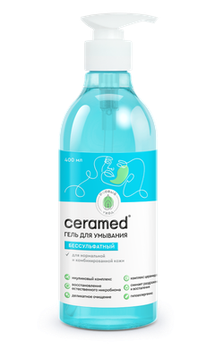 Гель для умывания Ceramed Бессульфатный для нормальной и комбинированной кожи (400мл)