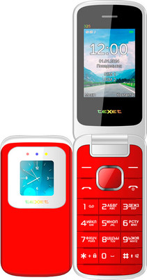 Мобильный телефон Texet TM-325 (гранатовый)
