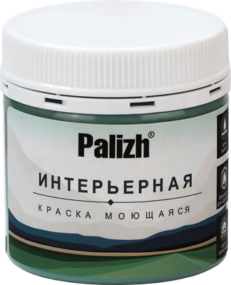 Краска Palizh Интерьерная шелковисто-матовая (0.2кг, льняной белый)