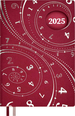 Ежедневник Escalada Нумерологический. Шиммер / 67001 (176л, бордовый)