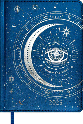Ежедневник Escalada Астрологический. Плонже Экстра / 67023 (200л, металлик синий)