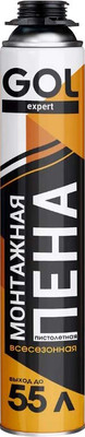 Пена монтажная GOL Всесезонная Expert (1000мл)