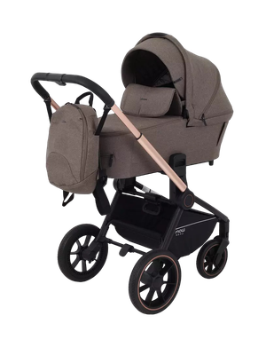 Детская универсальная коляска MOWbaby Zoom PU 3в1 / RA087 (Gold Cacao Brown)