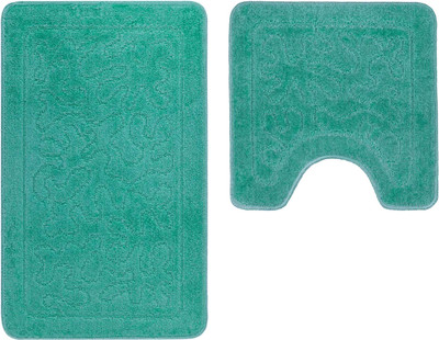 Набор ковриков для ванной и туалета Shahintex РР 60x100/60x50 003 (мятный 72 S)