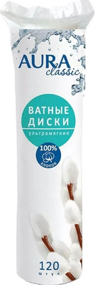 Ватные диски Aura Classic (120шт)