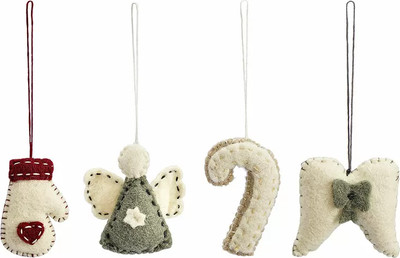 Набор елочных игрушек Tkano New Year Essential Felts mood / TK23-NY_SET0013