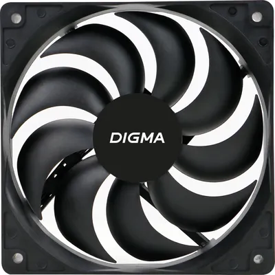 Вентилятор для корпуса Digma DFAN-120-9 (черный)