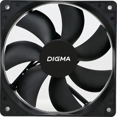 Вентилятор для корпуса Digma DFAN-120-7 (черный)
