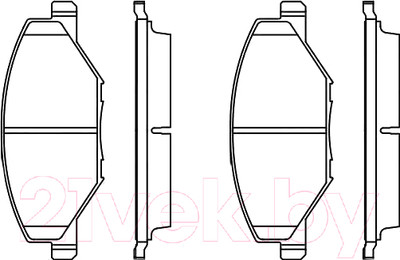 Тормозные колодки Bosch 0986495390