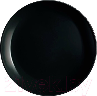 Тарелка столовая обеденная Luminarc Diwali black P0867