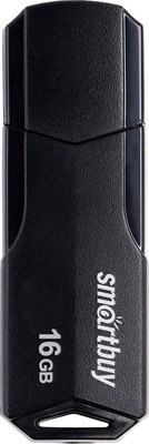 USB flash накопитель SmartBuy Clue 16Gb / SB16GBCLU-K (черный)