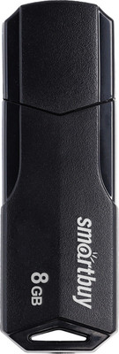 USB flash накопитель SmartBuy Clue 8Gb / SB8GBCLU-K (черный)