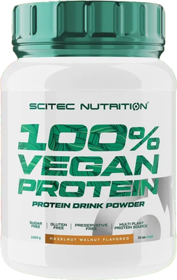 Протеин Scitec Nutrition 100% Vegan Protein (1000г, грецкий орех-фундук)