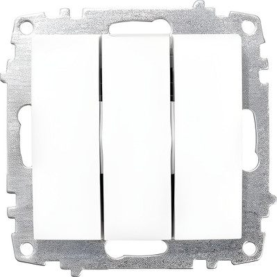 Выключатель El-Bi Zena-Vega / 609-016200-254 (матовый белый)