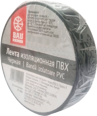 Изолента Bauwelt 00590-121007 (черный)