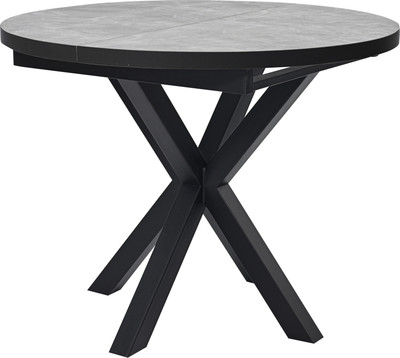 Обеденный стол Мир стульев Саен 24 100x100/38 (мрамор марквина синий/черный муар)