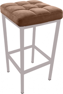 Табурет барный Древпром Камелот ДП2-07 полубарный (белый матовый/катания латте)