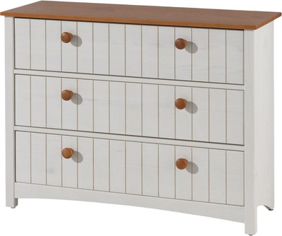 Комод Dipriz Paula 3ящ Д.2303.1 (белый воск/черри)