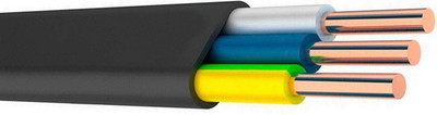 Кабель силовой БелРоскабель ВВГ-Пнг(А) 3x1.5 (N, PE) 0.66 (100м, бухта)